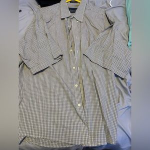 Extra large plaid button up